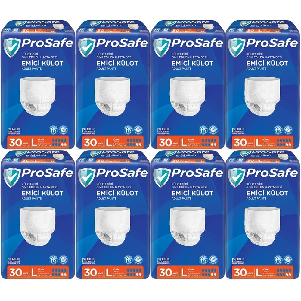 Prosafe Emici Külot Hasta Bezi Büyük-Large 240 Adet (8PK*30)