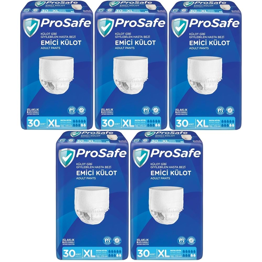 Prosafe Emici Külot Hasta Bezi XL-Extra Large 150 Adet (5PK*30)