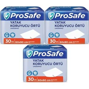 Prosafe Hasta Alt Açma Yatak Koruyucu Örtü 60*90CM 90 Adet (3PK*30)