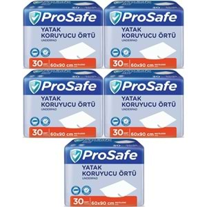 Prosafe Hasta Alt Açma Yatak Koruyucu Örtü 60*90CM 150 Adet (5PK*30)