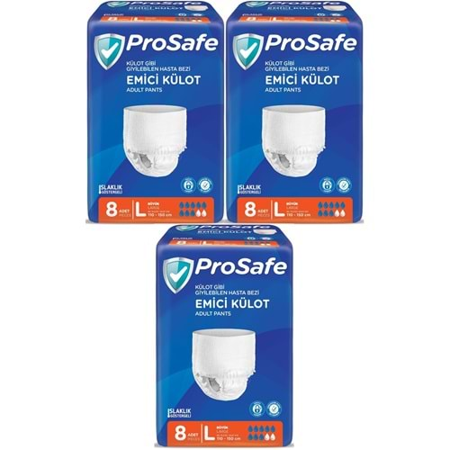 Prosafe Emici Külot Hasta Bezi Büyük-Large 24 Adet (3PK*8)