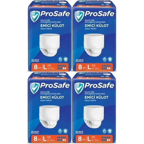 Prosafe Emici Külot Hasta Bezi Büyük-Large 32 Adet (4PK*8)