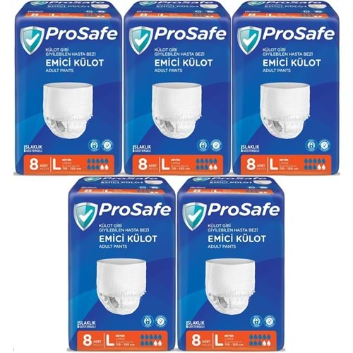 Prosafe Emici Külot Hasta Bezi Büyük-Large 40 Adet (5PK*8)