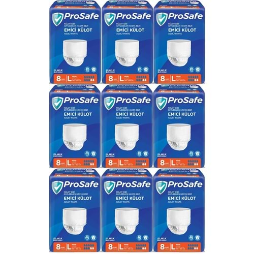 Prosafe Emici Külot Hasta Bezi Büyük-Large 72 Adet (9PK*8)