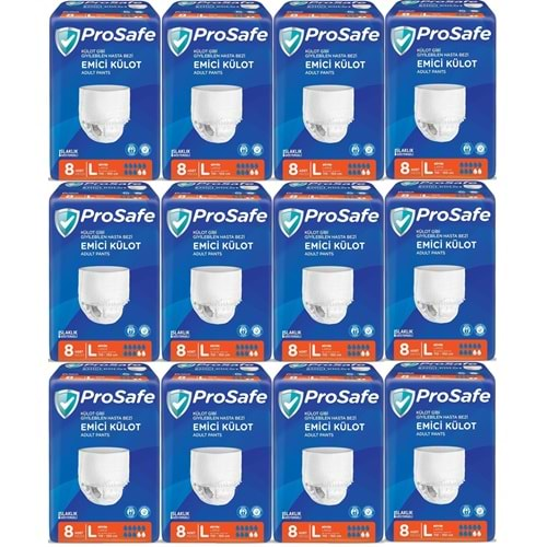 Prosafe Emici Külot Hasta Bezi Büyük-Large 96 Adet (12PK*8)