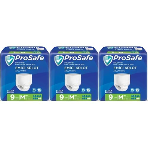 Prosafe Emici Külot Hasta Bezi Orta-Medium 27 Adet (3PK*9)