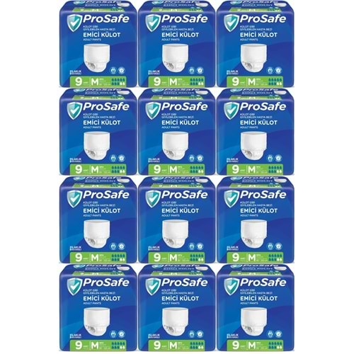 Prosafe Emici Külot Hasta Bezi Orta-Medium 108 Adet (12PK*9)