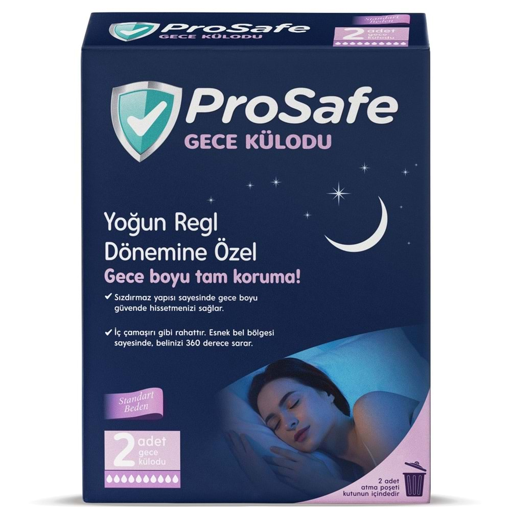 Prosafe Gece Külodu / Külot (Yoğun Regl Dönemine Özel) (12 Li Set) (6PK*2)