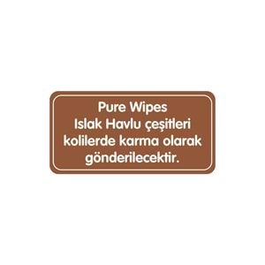 Pure Baby Wipes Islak Havlu Mendil 50 Yaprak 4 Lü Set (200 Yaprak) (Meyveli)