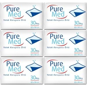 Puremed Hasta Yatak Koruyucu 60*90Cm 180 Adet (6PK*30)