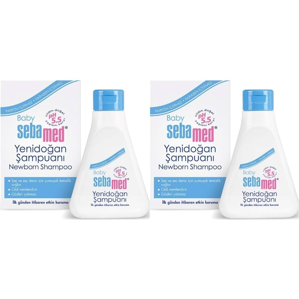 Sebamed Bebek Şampuanı 250ML Yeni Doğan (2 Li Set)