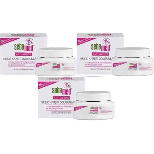 Sebamed Kırışıklık Karşıtı Dolgunlaştırıcı Antı-Ageıng Krem 50ML (3 Lü Set)