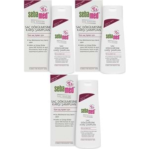 Sebamed Şampuan 400ML Saç Dökülmesine Karşı (Tüm Saç Tipleri için) (3 Lü Set)