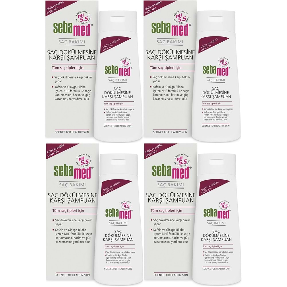 Sebamed Şampuan 400ML Saç Dökülmesine Karşı (Tüm Saç Tipleri için) (4 Lü Set)