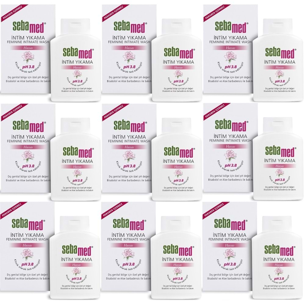 Sebamed İntim Likit 200ML (Genital Bölge Temizleyici) (9 Lu Set)