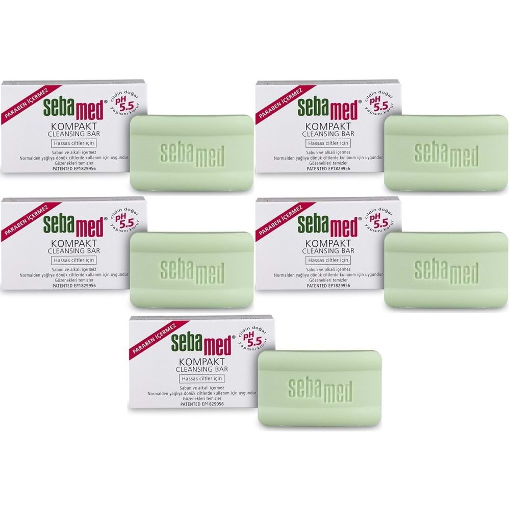 Sebamed Sabun Kompakt Hassas Cilt 100GR (5 Li Set)