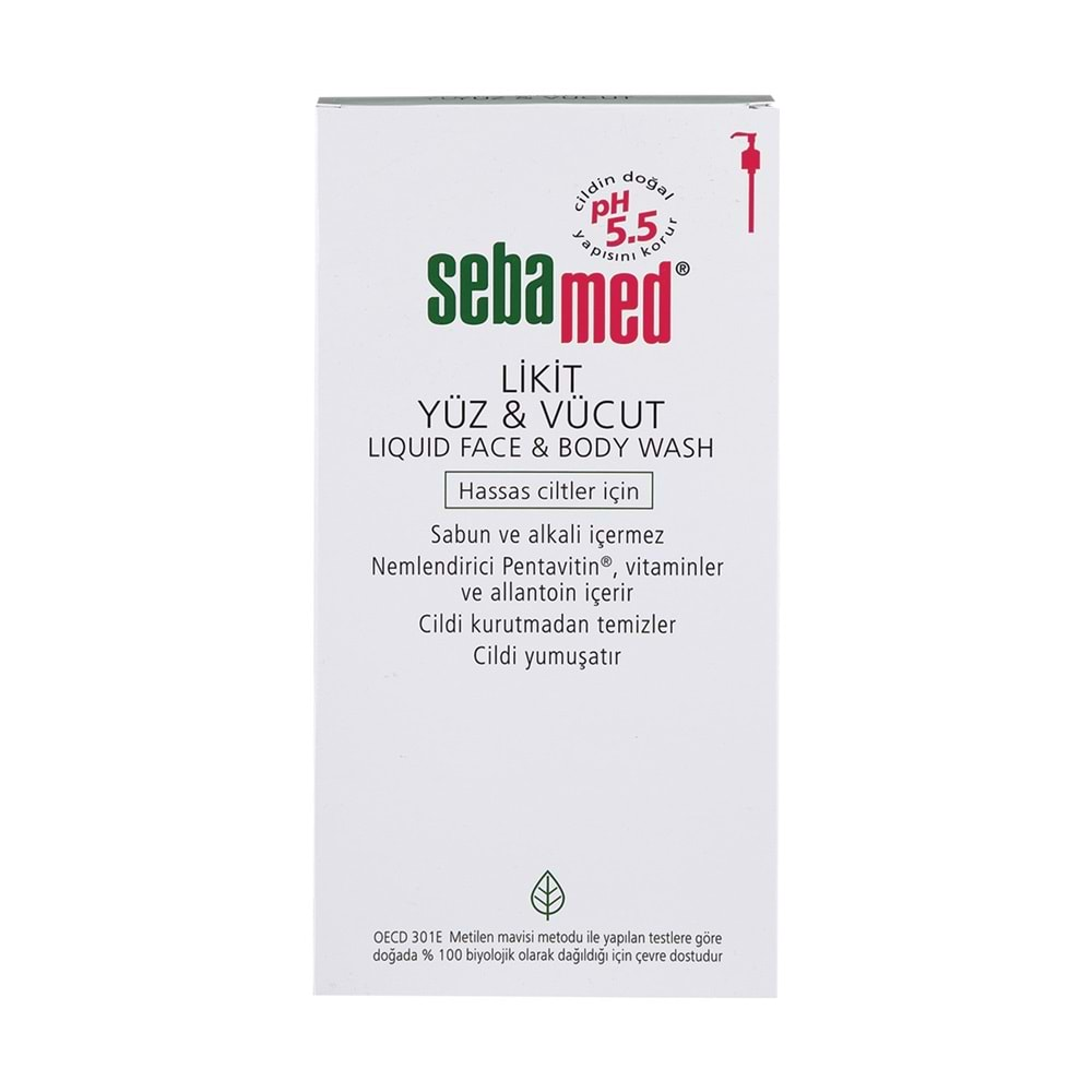 Sebamed Yüz ve Vücut Temizleyici Likit 1000ML (2 Li Set)