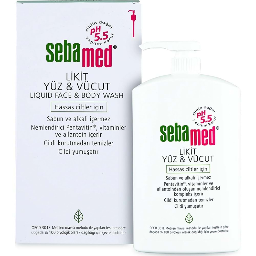 Sebamed Yüz ve Vücut Temizleyici Likit 1000ML (4 Lü Set)