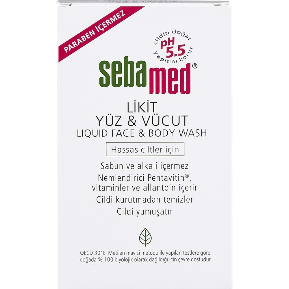 Sebamed Yüz ve Vücut Temizleyici Likit 200ML (5 Li Set)