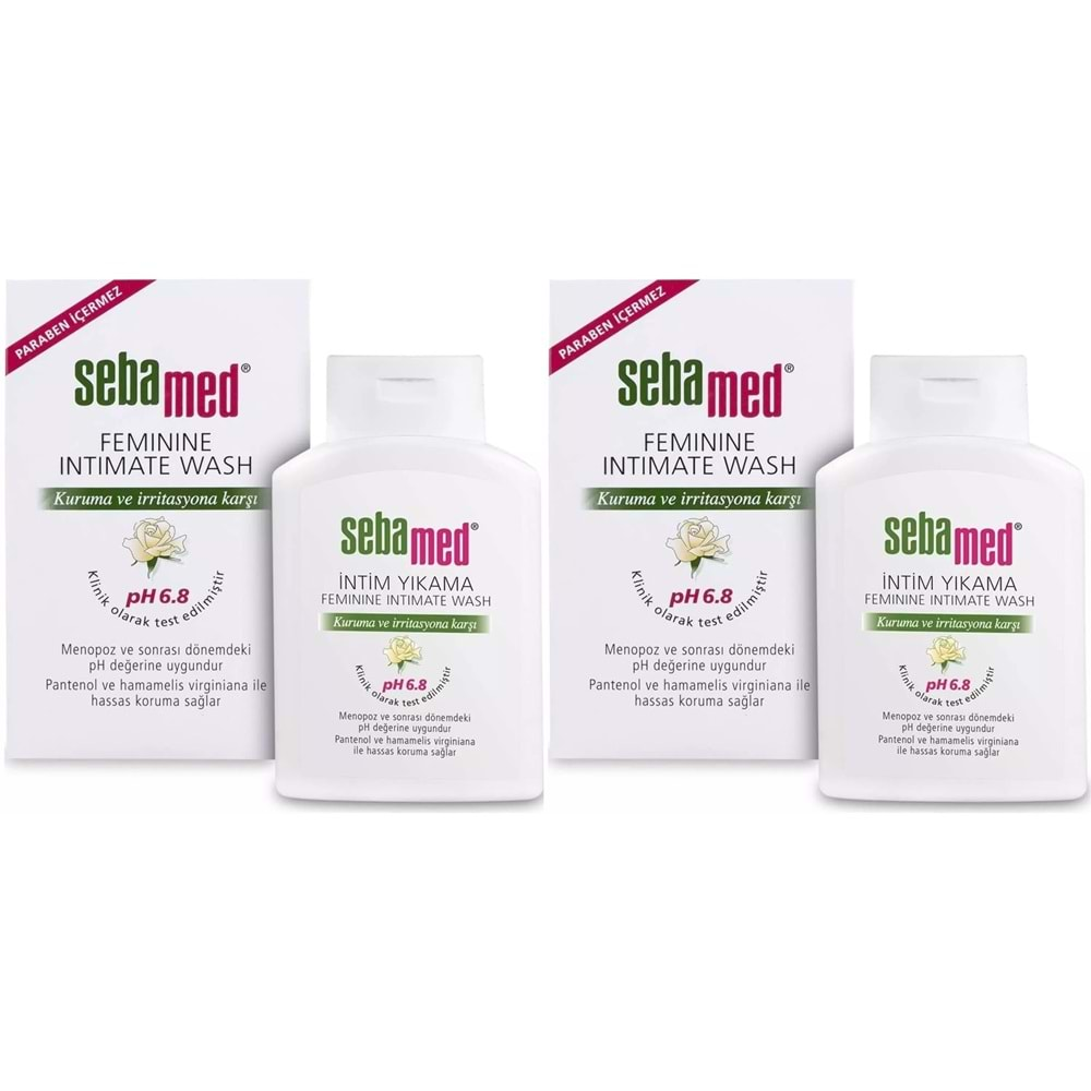 Sebamed İntim Menapoz Likit 200ML PH6.8 (Genital Bölge Temizleyici) (2 Li Set)