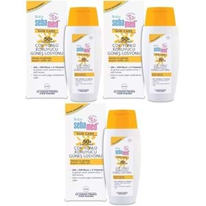 Sebamed Sun Care Bebek Güneş Losyonu Kremi 50+ Faktör 150ML (Hassas Ciltler İçin) (3 Lü Set)