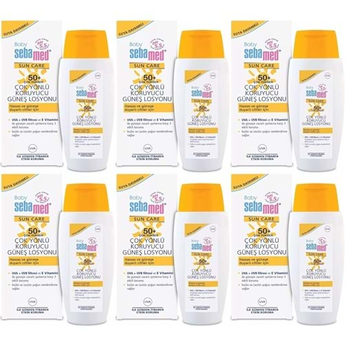 Sebamed Sun Care Bebek Güneş Losyonu Kremi 50+ Faktör 150ML (Hassas Ciltler İçin) (6 Lı Set)