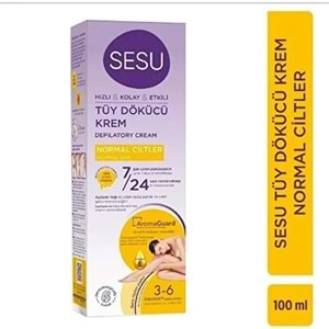 Sesu Tüy Dökücü Krem 100ML Normal Ciltler (3 Lü Set)