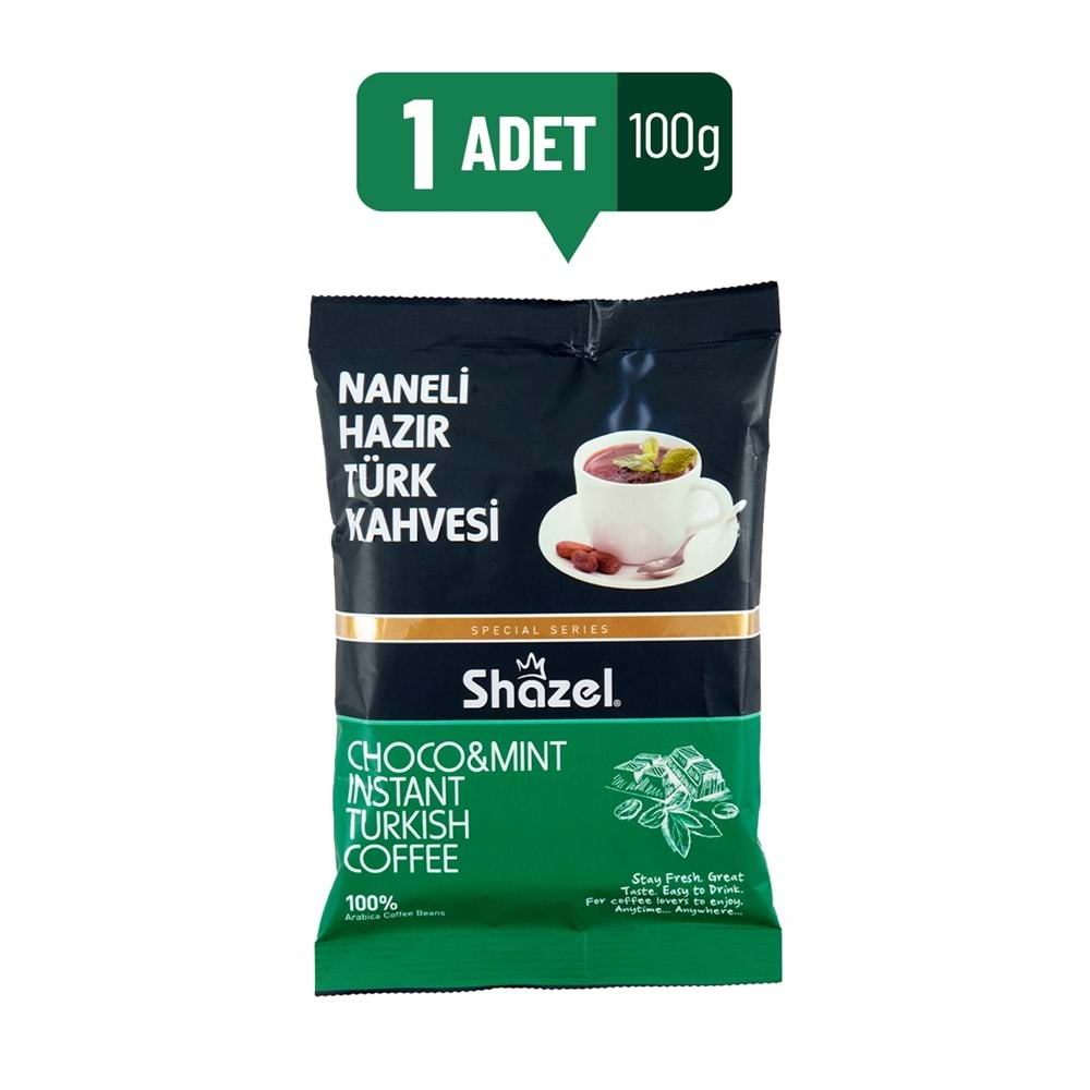 Shazel Hazır Türk Kahvesi 300GR Naneli (3 Lü Set) (3PK*100GR)