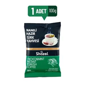 Shazel Hazır Türk Kahvesi 900GR Naneli (9 Lu Set) (9PK*100GR)