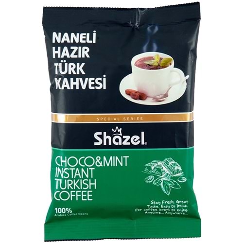 Shazel Hazır Türk Kahvesi 1600GR Naneli (16 Lı Set) (16PK*100GR)