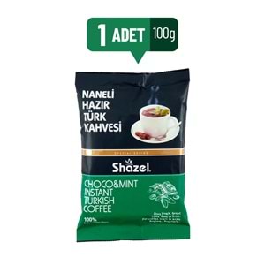 Shazel Hazır Türk Kahvesi 1600GR Naneli (16 Lı Set) (16PK*100GR)