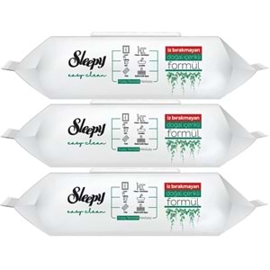 Sleepy Easy Clean Yüzey Temizlik Havlusu 100 Yaprak Plastik Kapaklı (3 Lü Set) 300 Yaprak