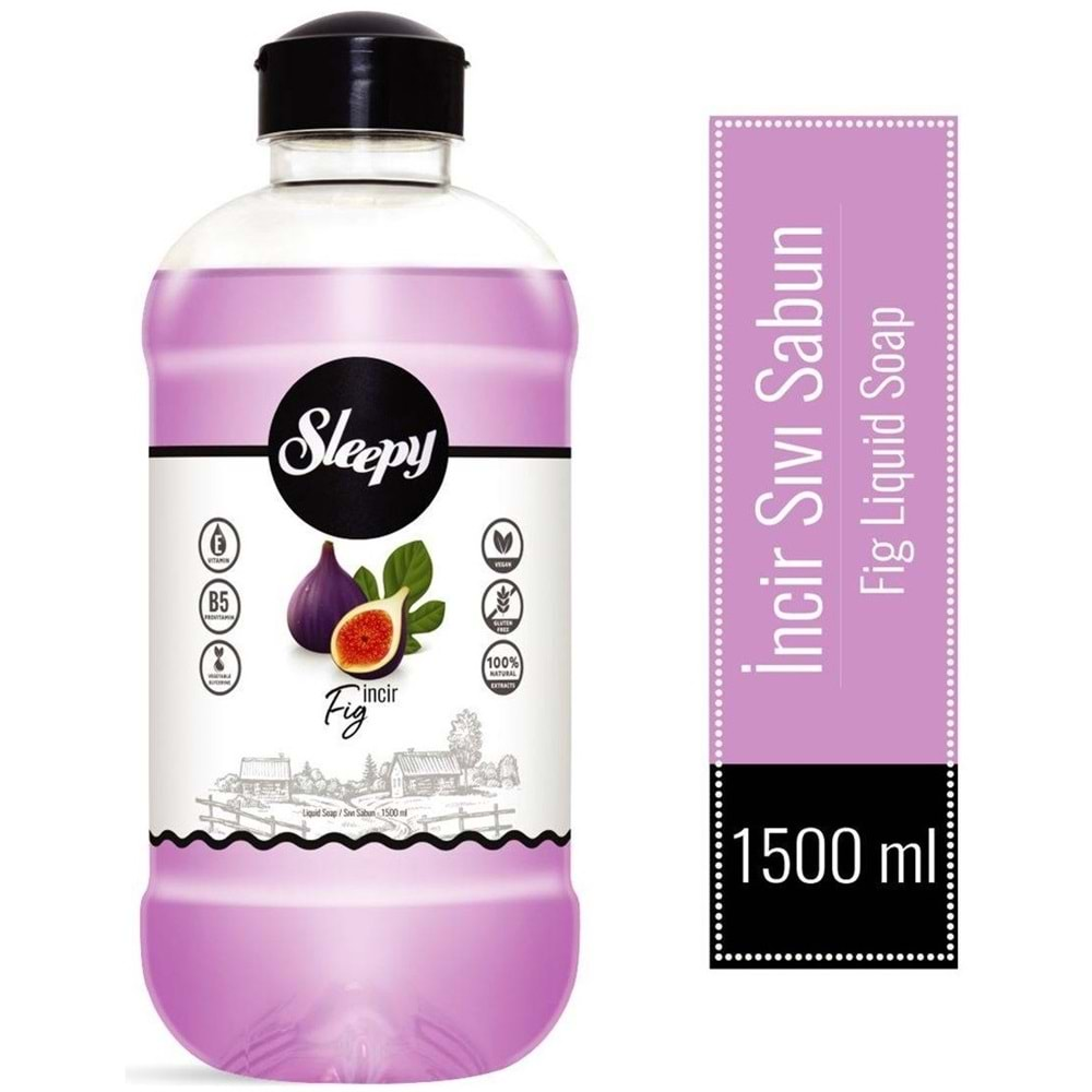 Sleepy Sıvı Sabun 1500ML Fig/İncir (6 Lı Set)