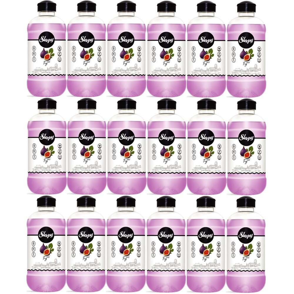 Sleepy Sıvı Sabun 1500ML Fig/İncir (18 Li Set)