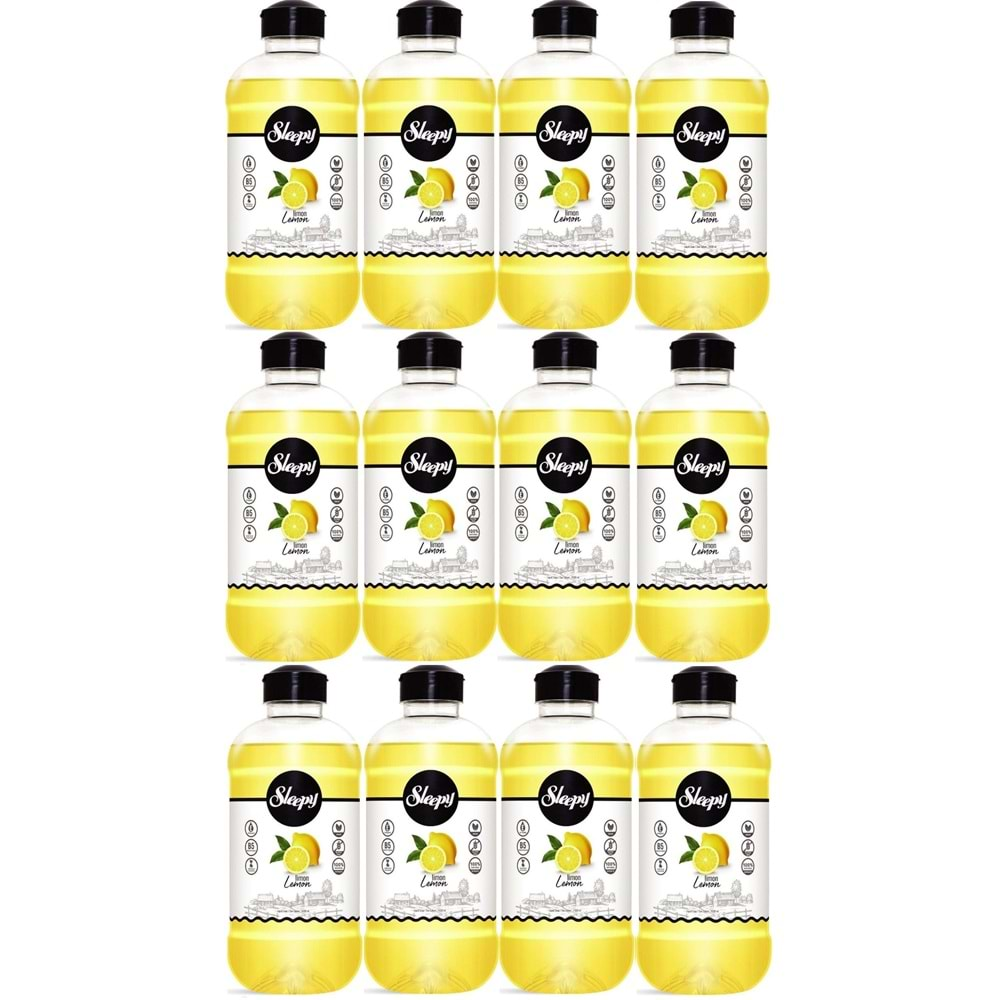 Sleepy Sıvı Sabun 1500ML Lemon/Limon (12 Li Set)