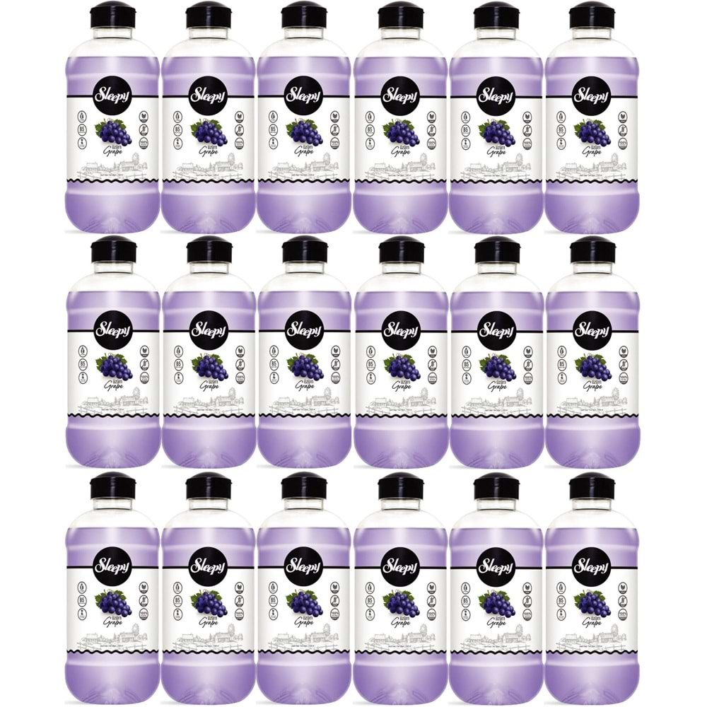 Sleepy Sıvı Sabun 1500ML Grape/Üzüm (18 Li Set)