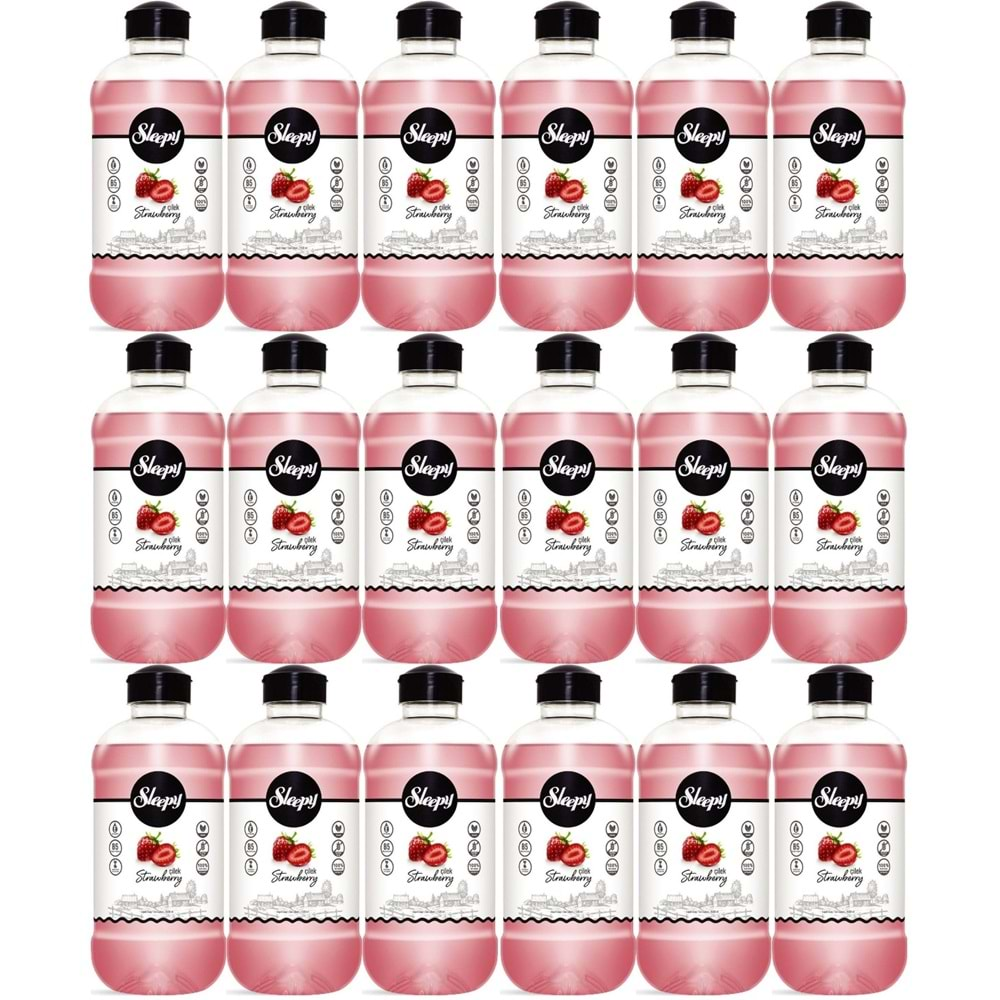 Sleepy Sıvı Sabun 1500ML Strawberry/Çilek (18 Li Set)