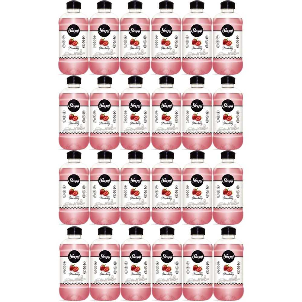 Sleepy Sıvı Sabun 1500ML Strawberry/Çilek (24 Lü Set)