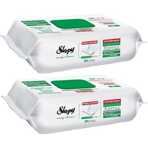 Sleepy Easy Clean Yüzey Temizlik Havlusu 80 Yaprak Beyaz Sabun/Mopa Uyumlu (2 Li Set) 160 Yaprak