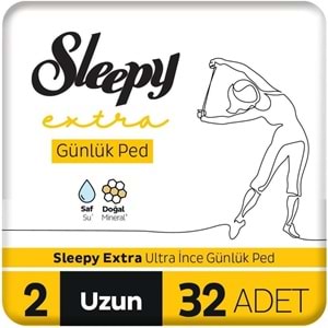 Sleepy Extra Günlük Ped Uzun 64 Adet Standart Pk (2PK*32)