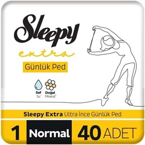 Sleepy Extra Günlük Ped Normal 80 Adet Mega Pk (2PK*40)