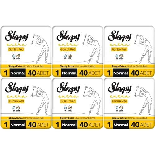 Sleepy Extra Günlük Ped Normal 240 Adet Mega Pk (6PK*40)