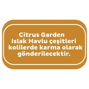 Sleepy Islak Havlu Mendil Meyve Çeşitleri 90 Yaprak (48 Li Set) Plastik Kapaklı (Citrus Garden)