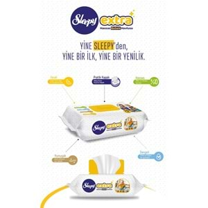 Sleepy Islak Havlu Mendil 70 Yaprak Extra Plastik Kapaklı (3 Lü Set) 210 Yaprak