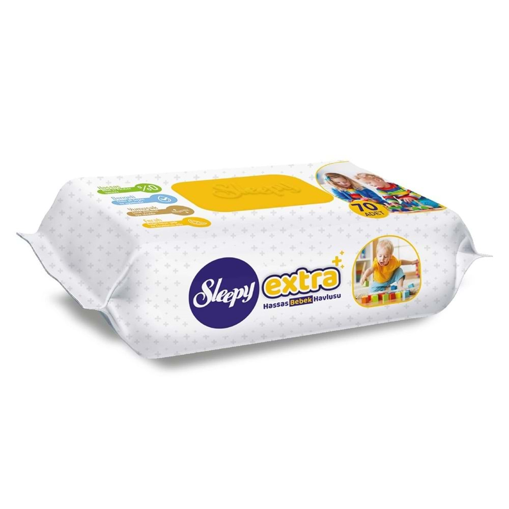 Sleepy Islak Havlu Mendil 70 Yaprak Extra Plastik Kapaklı (48 Li Set) 3360 Yaprak