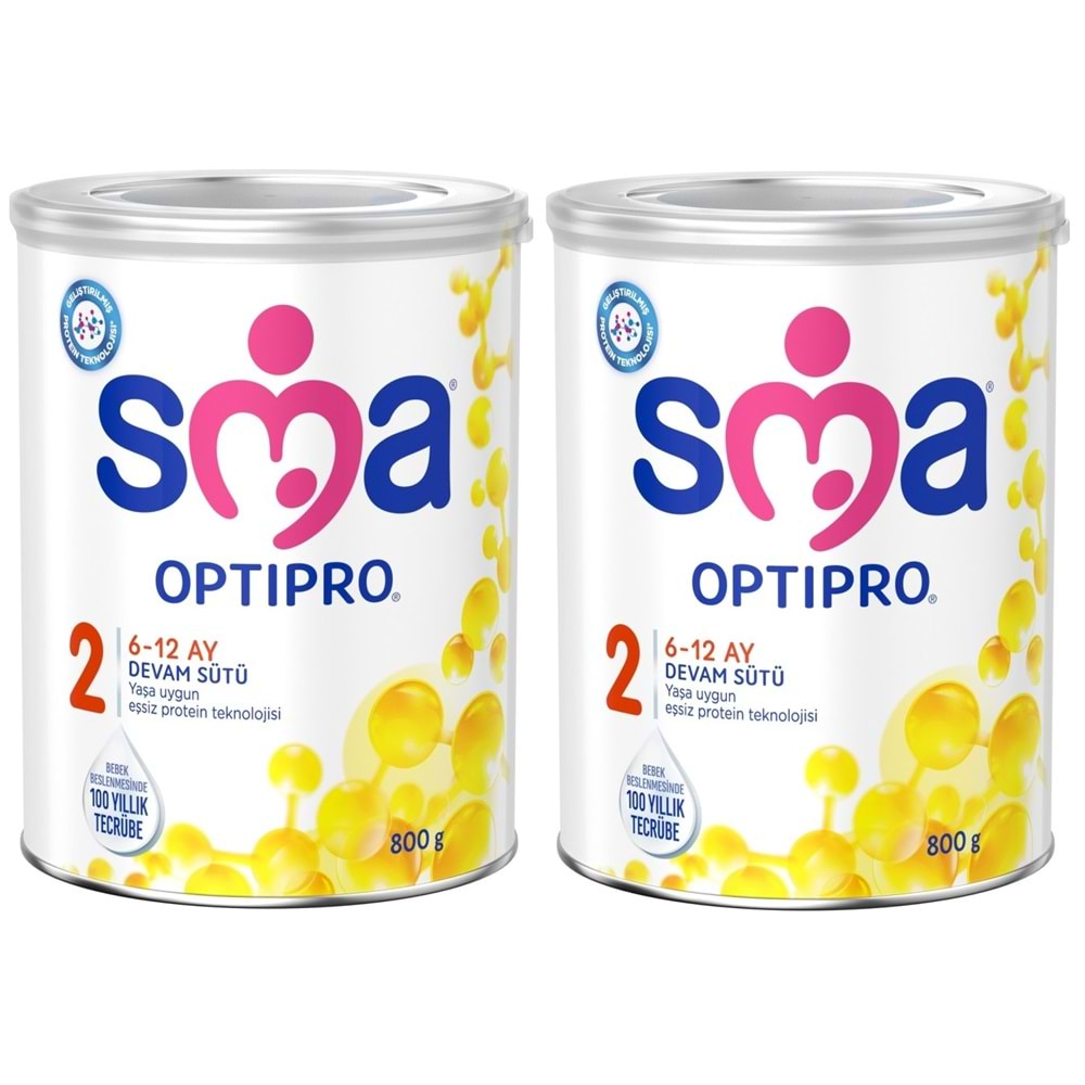 Sma Optipro 800GR No:2 Devam Sütü (6-12 Ay) 2 Li Set