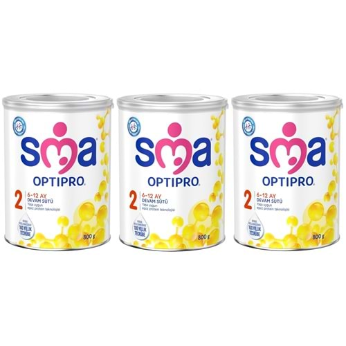 Sma Optipro 800GR No:2 Devam Sütü (6-12 Ay) 3 Lü Set