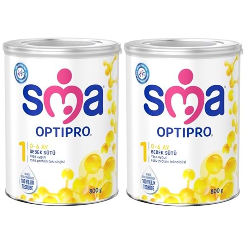 Sma Optipro 800GR No:1 Bebek Sütü (0-6 Ay) 2 Li Set