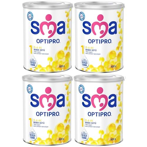 Sma Optipro 800GR No:1 Bebek Sütü (0-6 Ay) 4 Lü Set