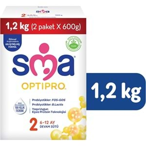 Sma Optipro 1200GR No:2 Devam Sütü (6-12 Ay) Kutu (3 Lü Set)